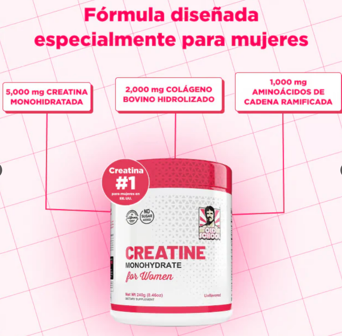 Monohidrato de creatina para mujeres OFERTA 2X1 ✅ 🔥