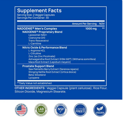 NAD+ liposomal para hombres