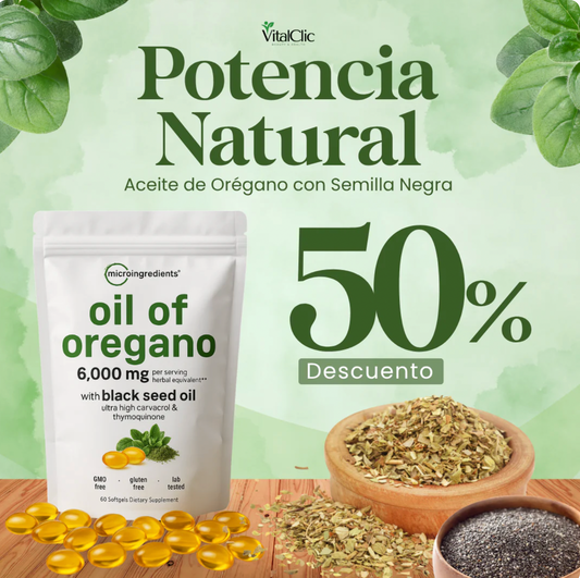 Aceite de Orégano y Semilla Negra - 😱AUMENTA TUS DEFENSAS EN SEGUNDOS😱