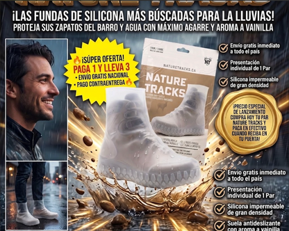 Nature Tracks™ Fundas Cubre-Calzado Impermeables de Silicona