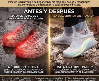 Nature Tracks™ Fundas Cubre-Calzado Impermeables de Silicona
