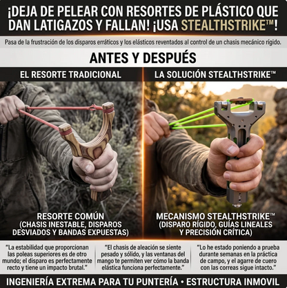 StealthStrike™ Resortera Mecánica de Alta Precisión