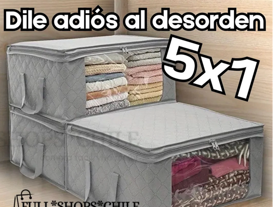 Pack 5X1 Organizadores BoxFold™ Ahorra Espacio.