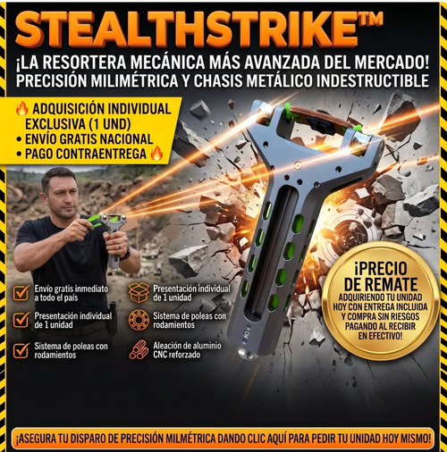 StealthStrike™ Resortera Mecánica de Alta Precisión