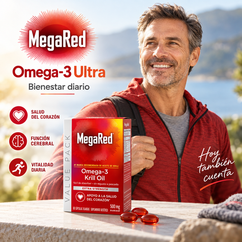 MegaRed Omega-3 Ultra – Aceite de Krill 500 mg