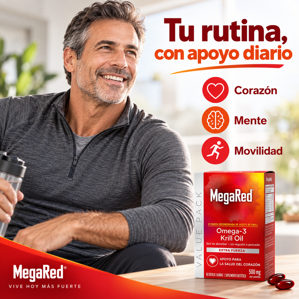 MegaRed Omega-3 Ultra – Aceite de Krill 500 mg