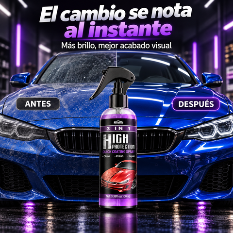 VEXTA™ 3 en 1 – Spray de Protección y Brillo Automotriz