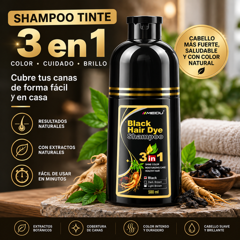 MEIDU™ Shampoo Tinte 3 en 1