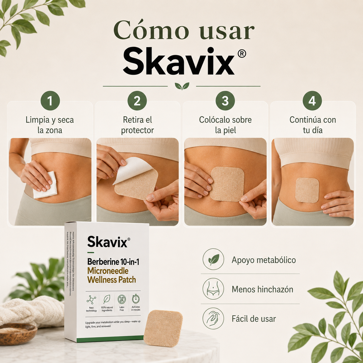 Metavelle™ – Parche Metabólico  OFERTA 2 CAJAS AL PRECIO DE 1 🔥 20 PARCHES ✅