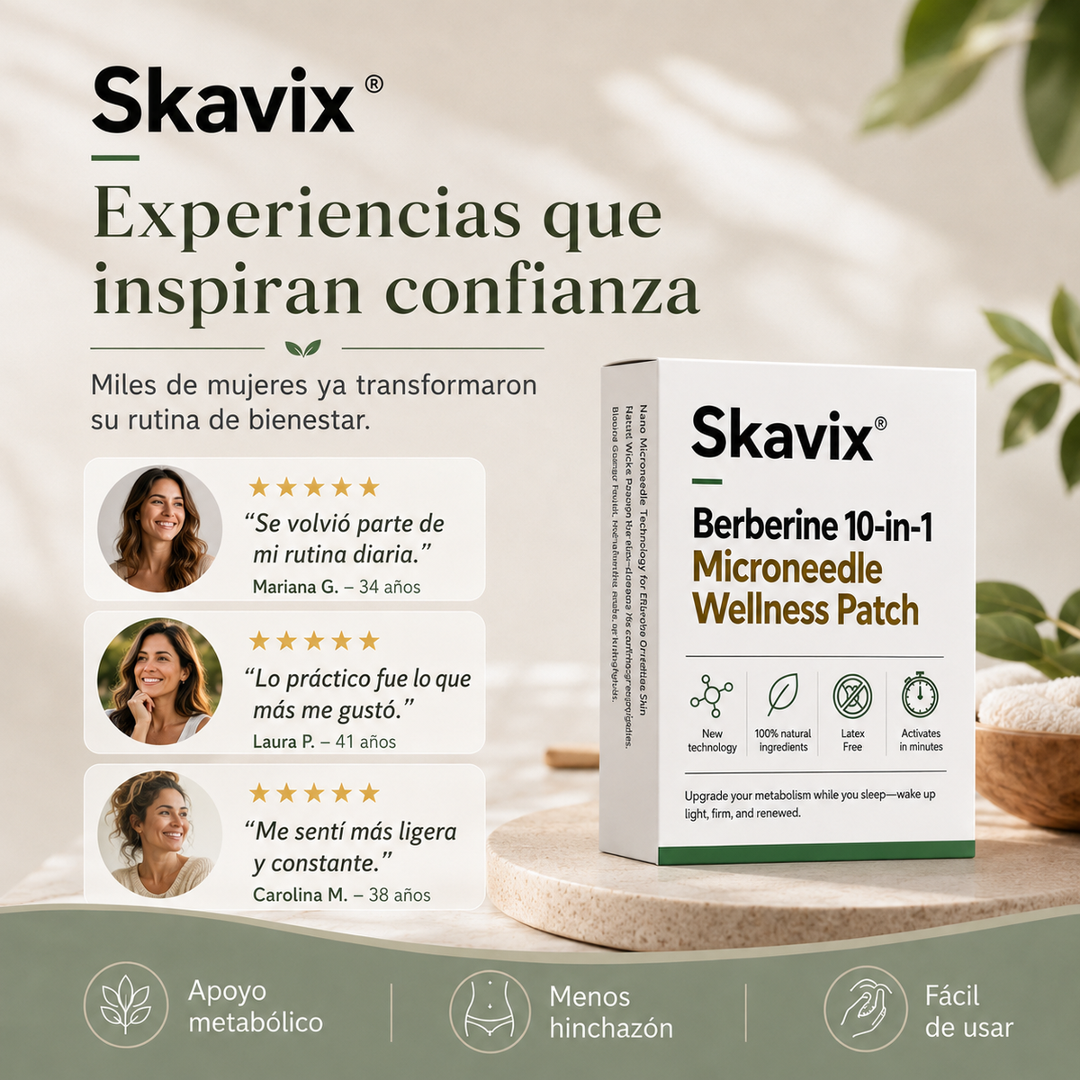 Metavelle™ – Parche Metabólico  OFERTA 2 CAJAS AL PRECIO DE 1 🔥 20 PARCHES ✅