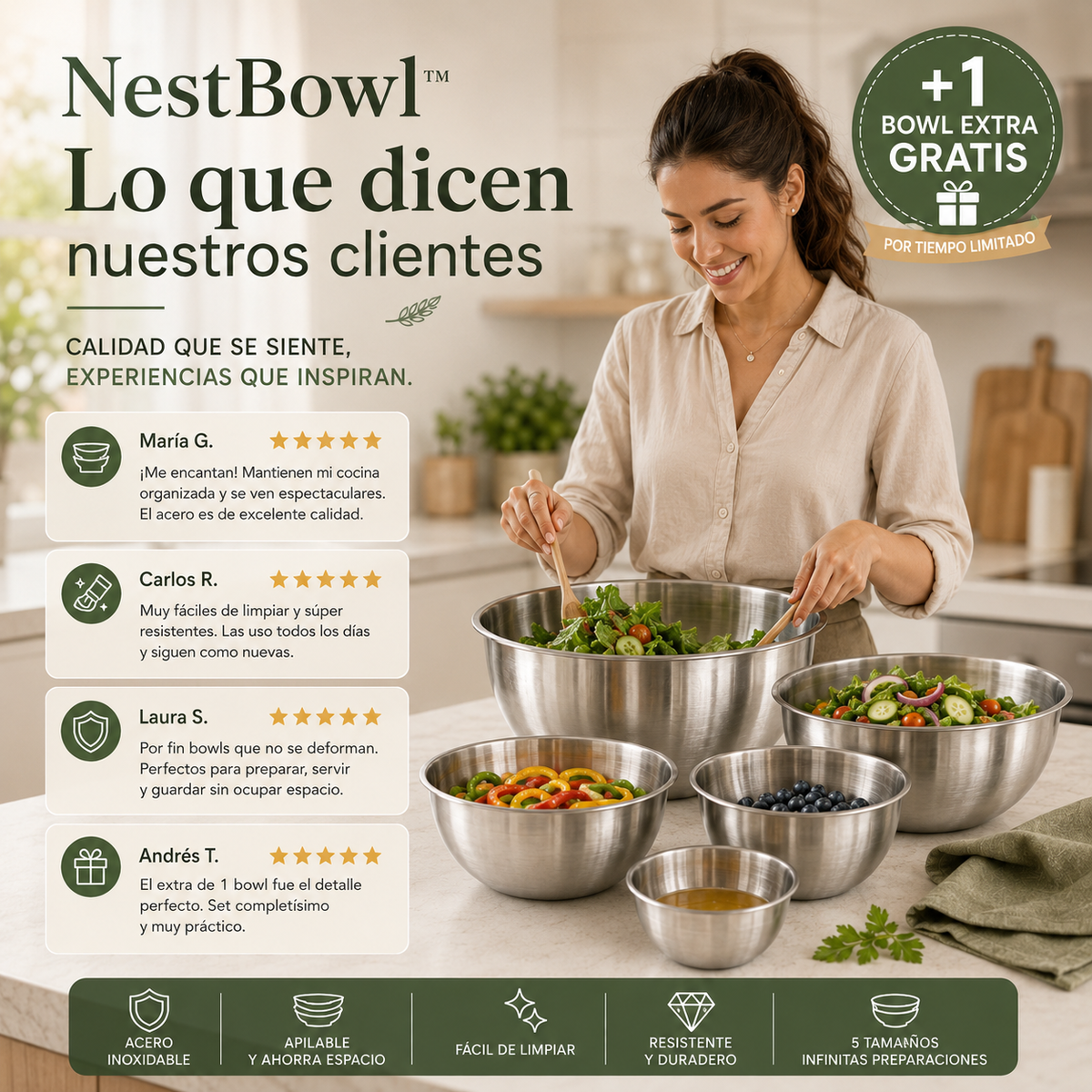 NestBowl™ - Set de Cocina 5 en 1